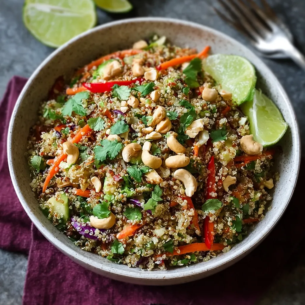 A bowl of Thai Quinoa Crunch Salad.