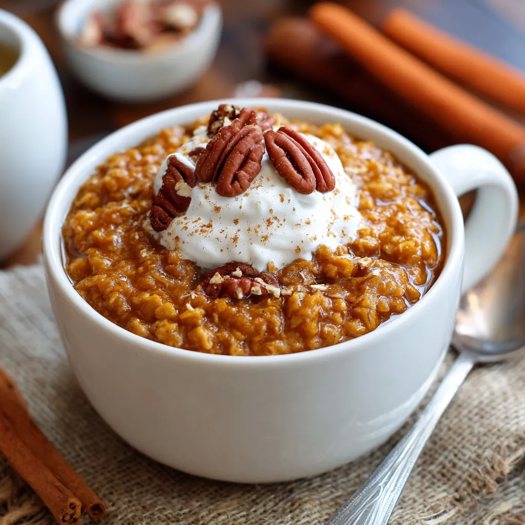 A bowl of oatmeal with a spoon in it.