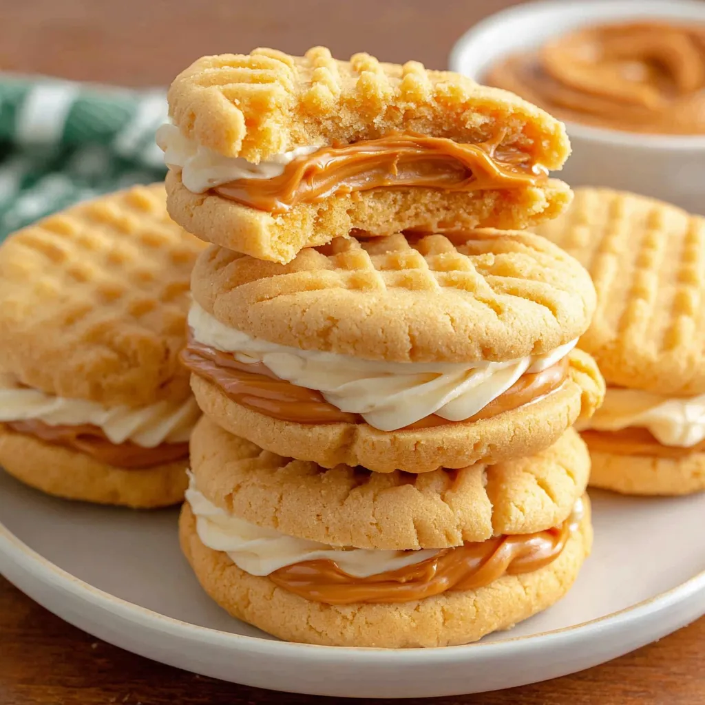 A stack of homemade copycat nutter butters.