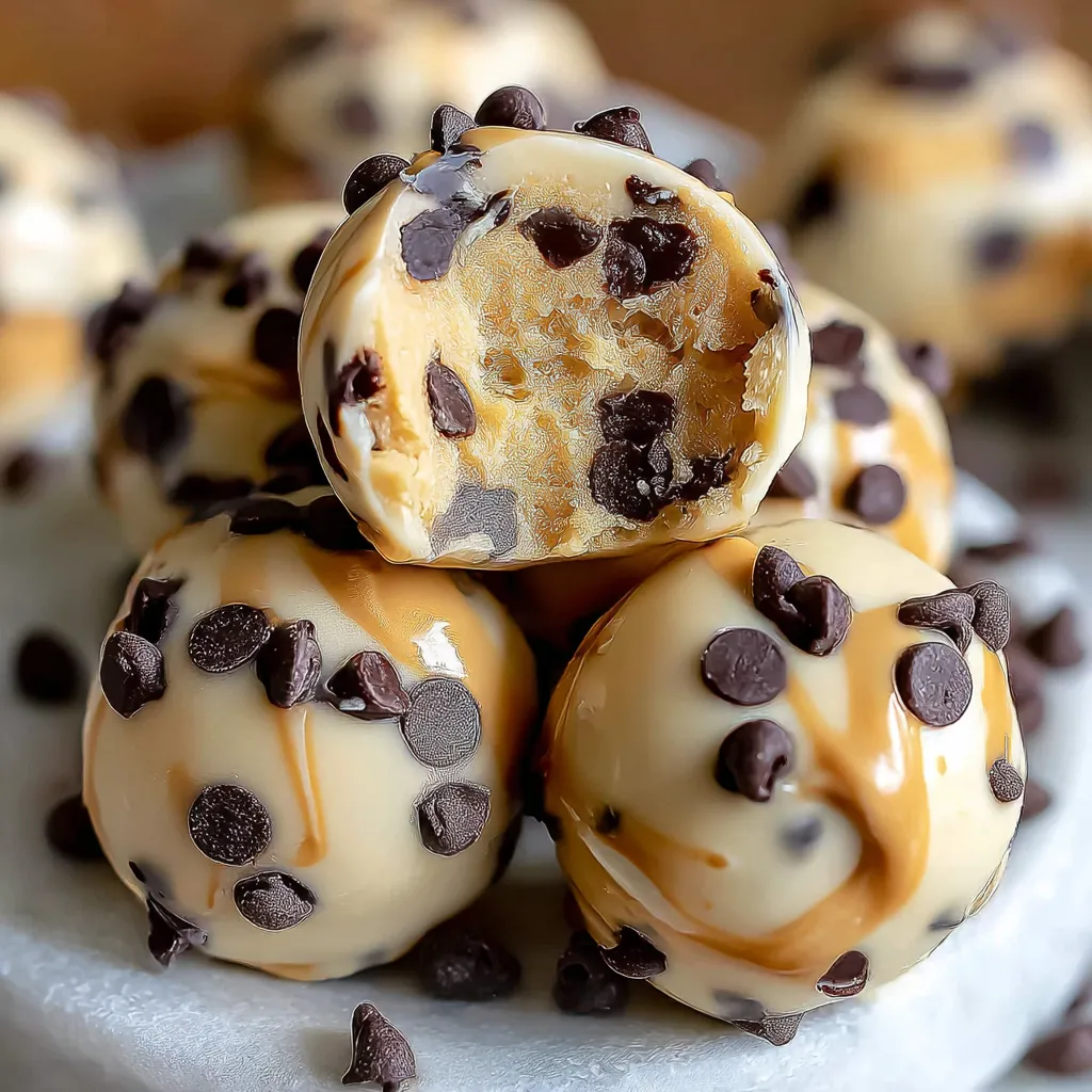 A plate of chocolate covered peanut butter balls.
