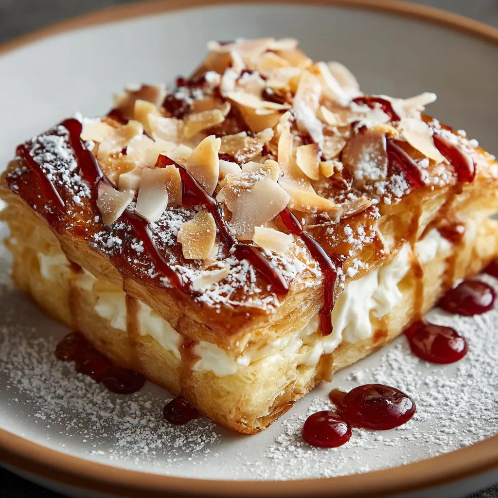 A slice of King Hawaiian cheesecake danish.