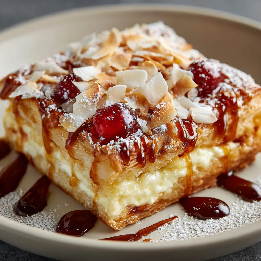 A slice of King Hawaiian Cheesecake Danish.