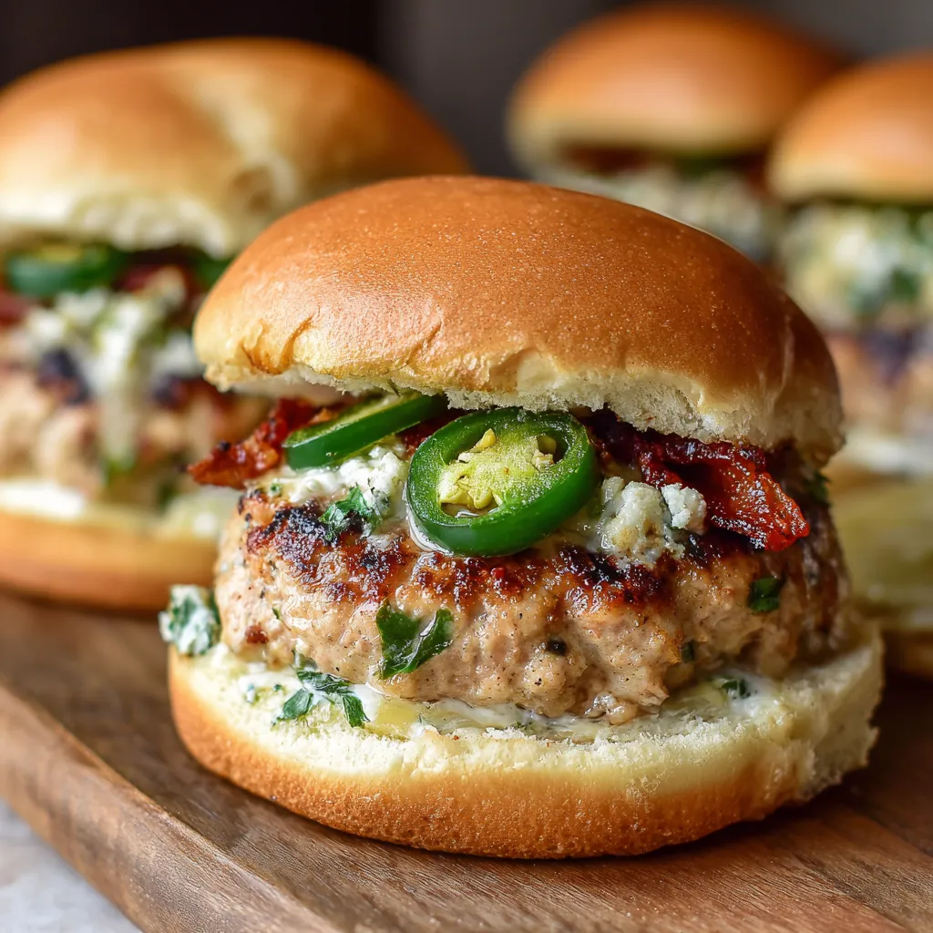Jalapeño Popper Turkey Burgers.
