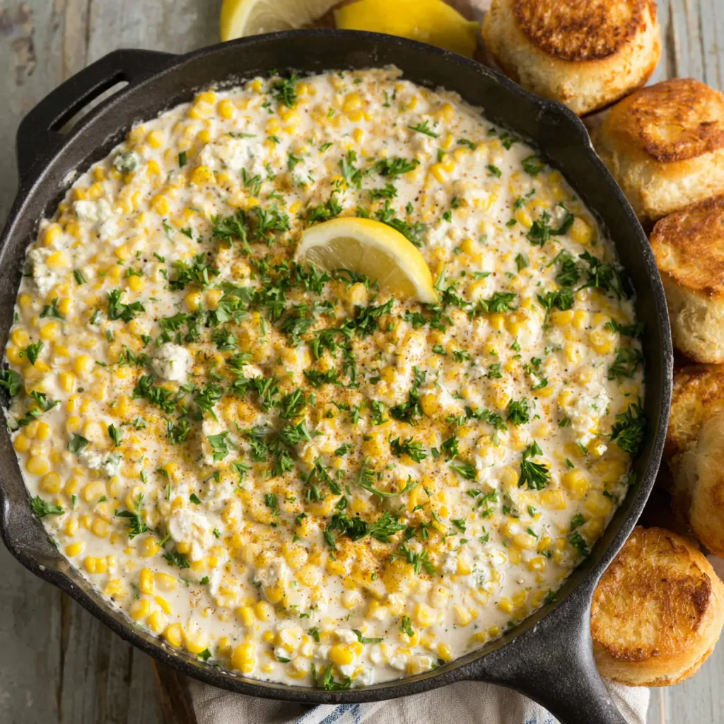 A pan of Southern Creamed Corn Bliss.