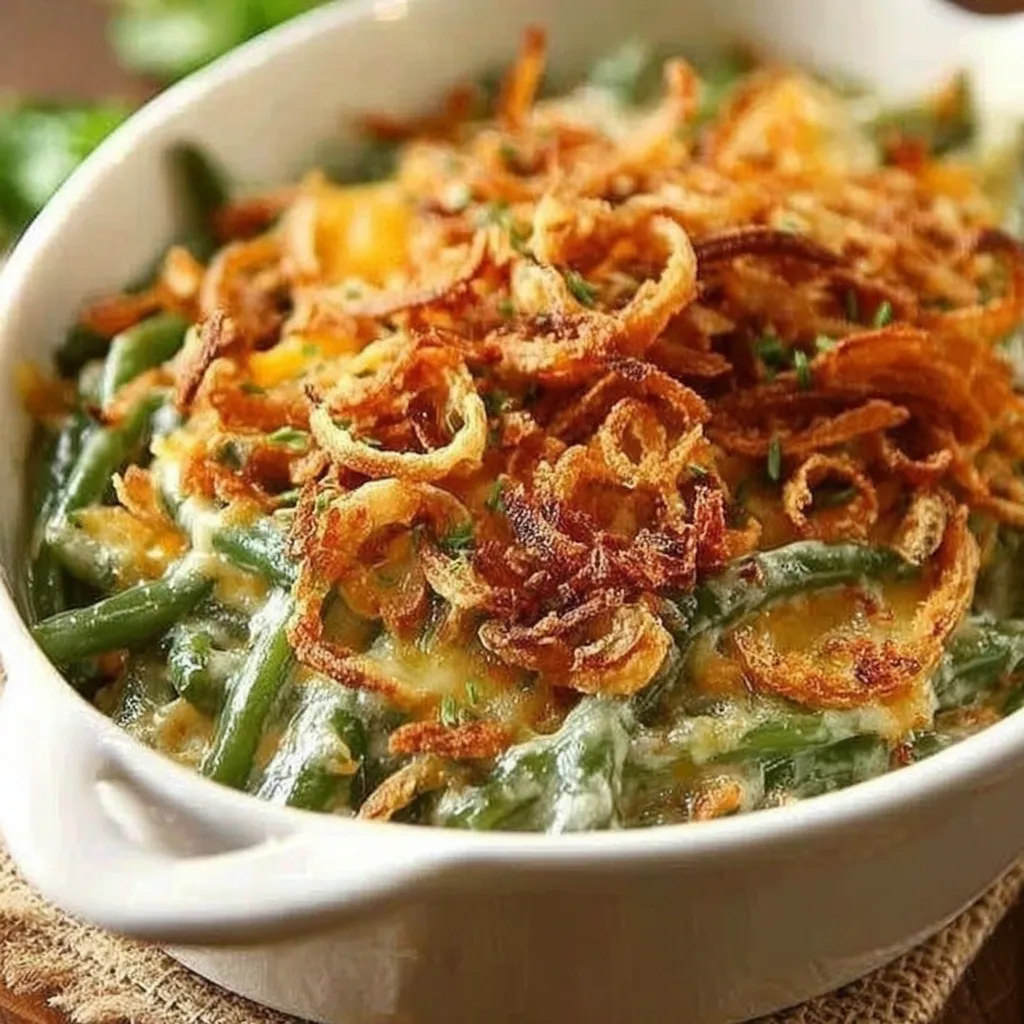 A white bowl filled with green beans and cheese.