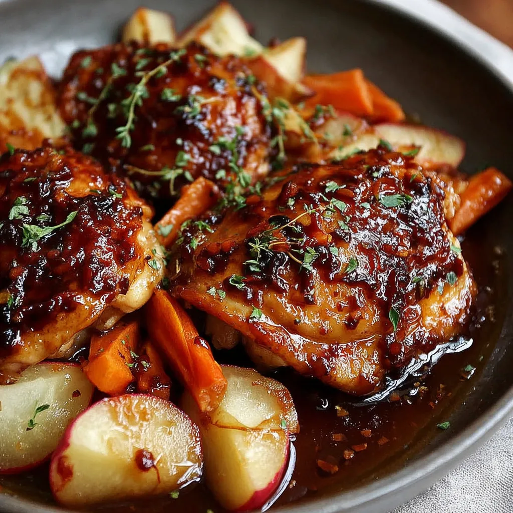 A plate of chicken with a sauce on top.