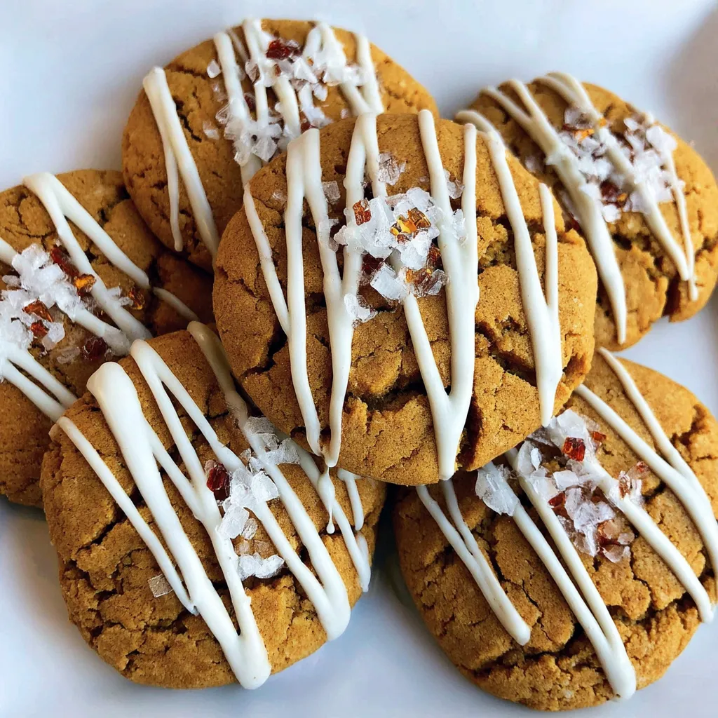 A plate of chewy maple cinnamon cookies.