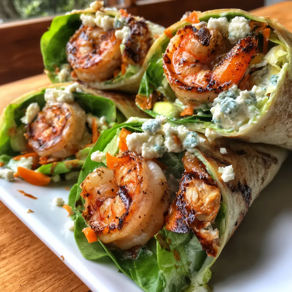 Grilled Shrimp Caesar Wraps.