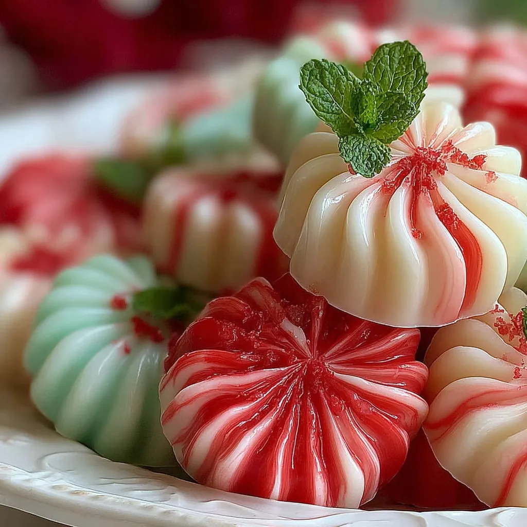 A plate of old-fashioned butter mints.
