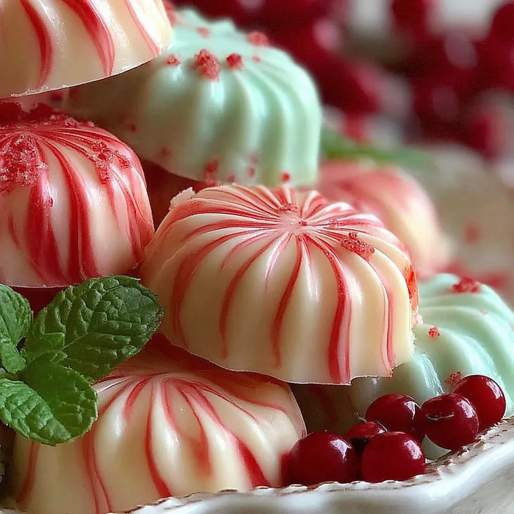 A plate of old-fashioned butter mints.