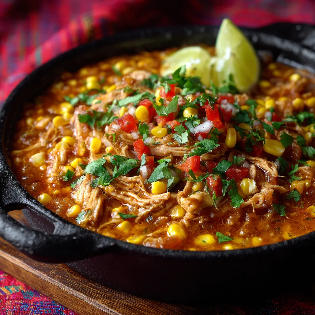 A bowl of chili with a lime wedge on top.