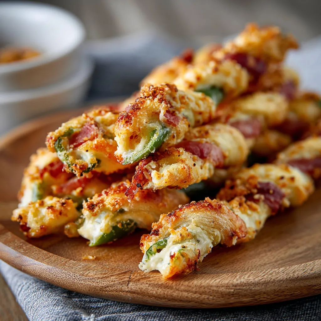 A plate of jalapeno popper twists.