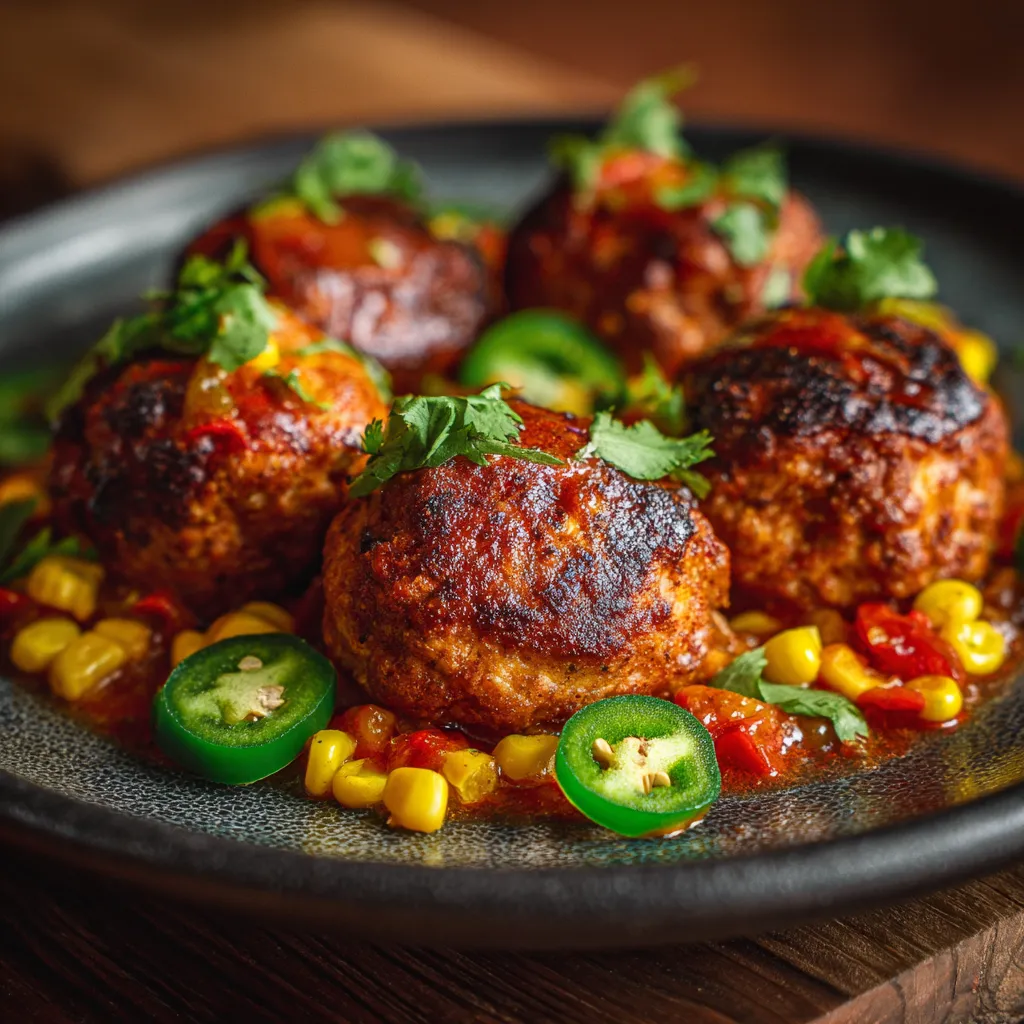 A plate of spicy Mexican donkey balls.
