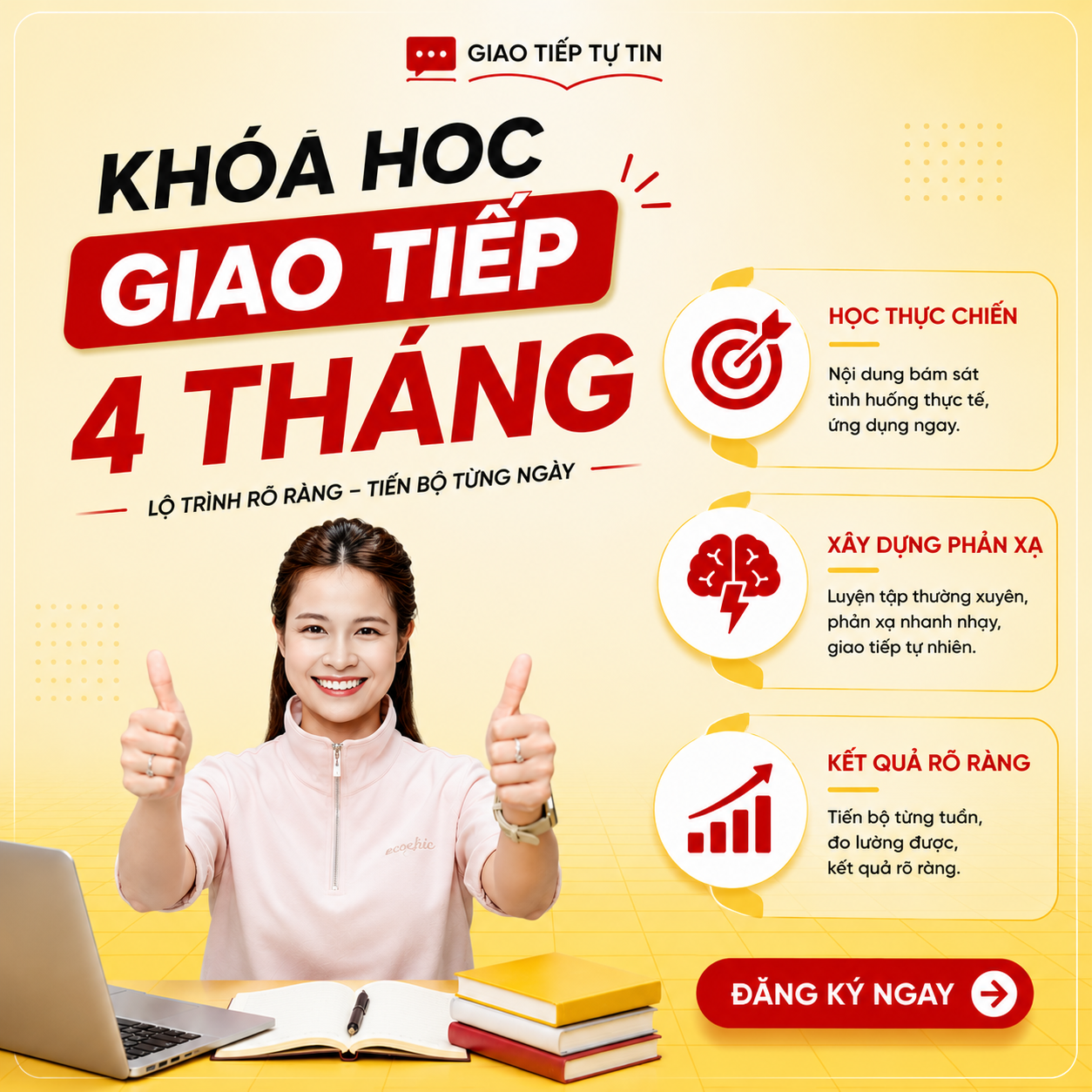 Khóa học giao tiếp  4 tháng